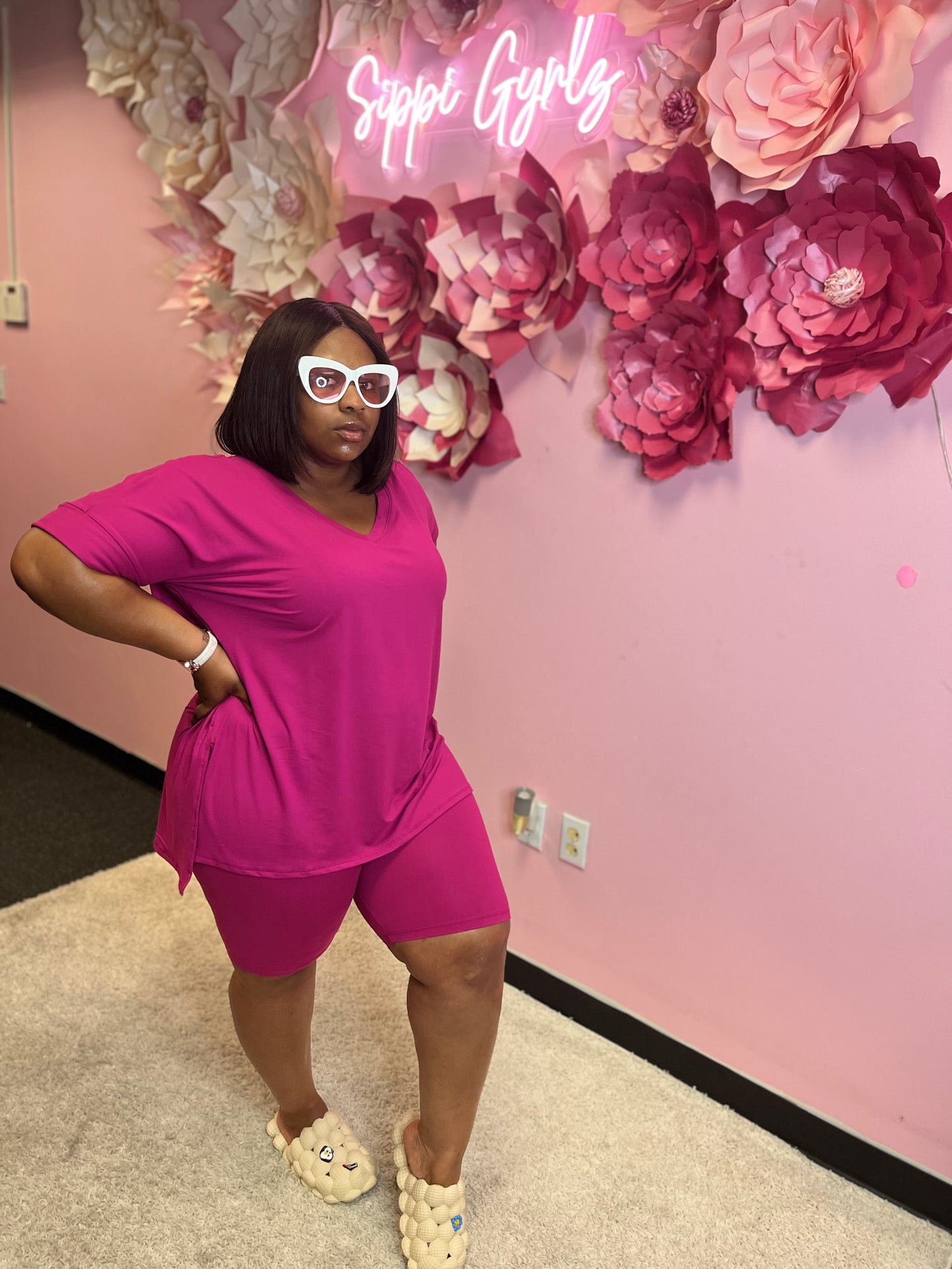 Niya Comfy V-Neck Short Set
