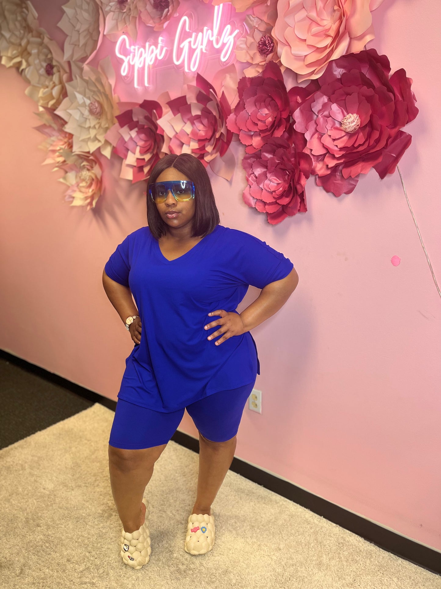 Niya Comfy V-Neck Short Set