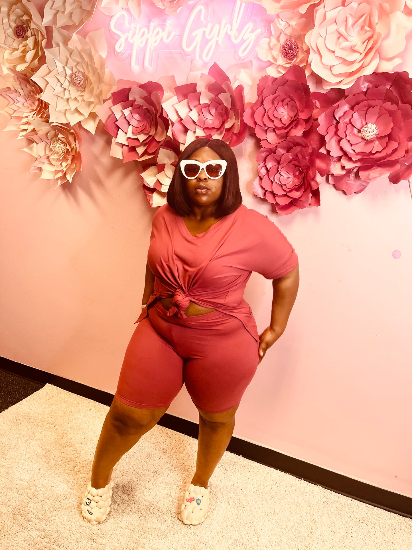 Niya Comfy V-Neck Short Set