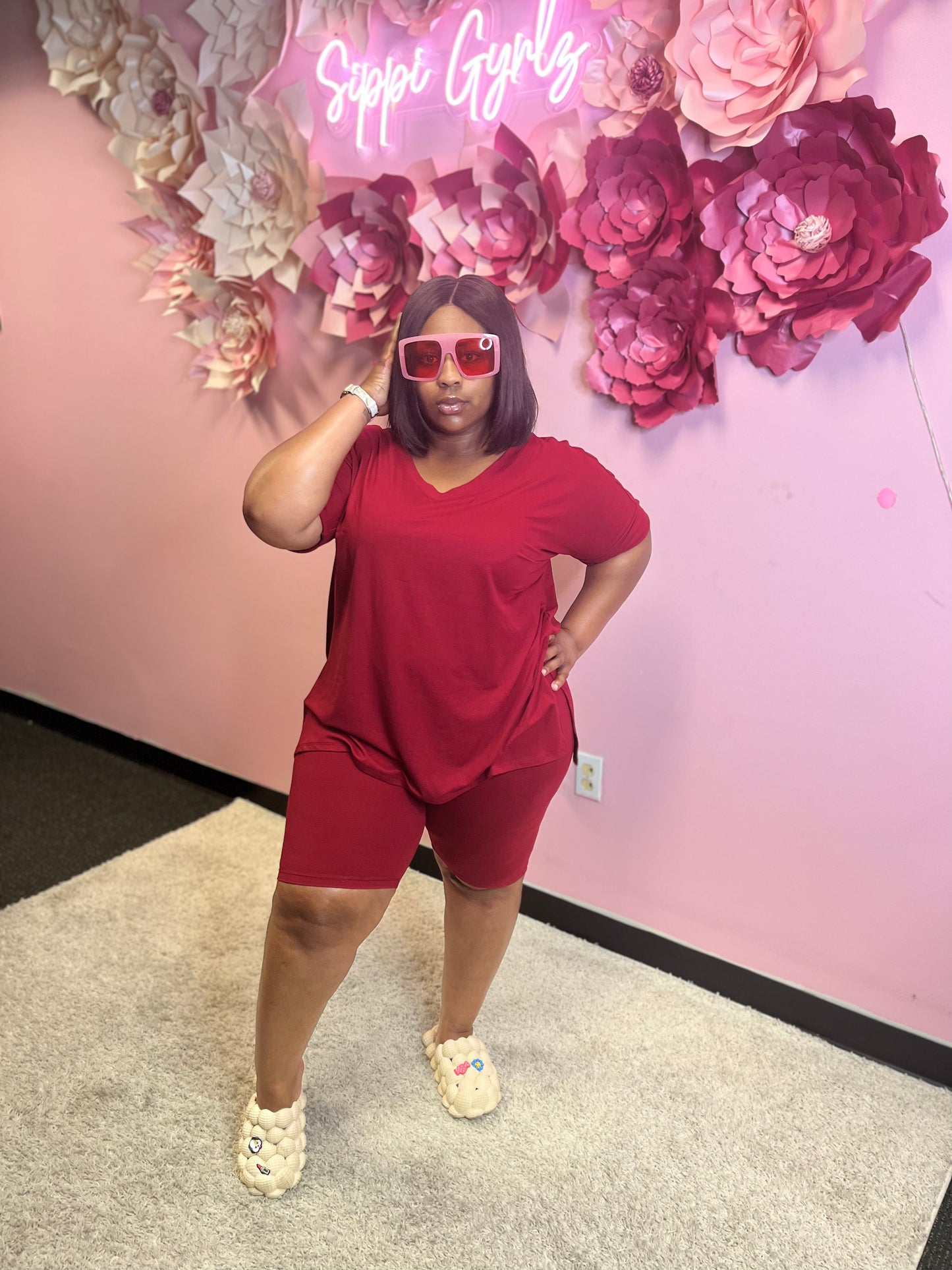 Niya Comfy V-Neck Short Set