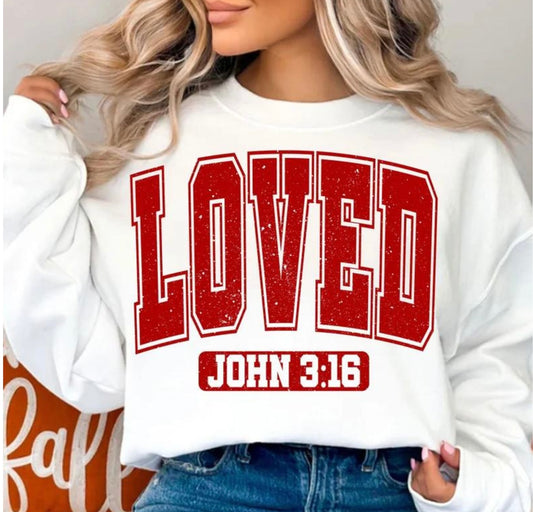 LOVED JOHN 3:16 Sweatshirts ❤️