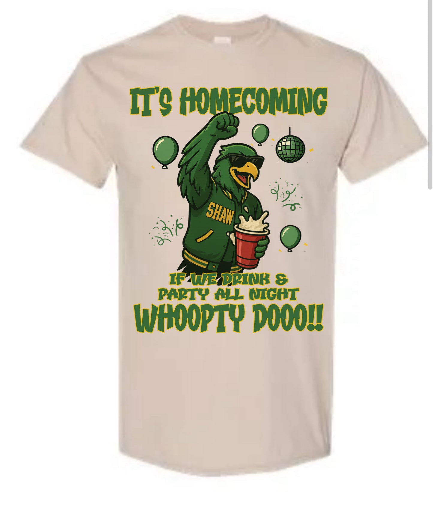 Whoopity Hawk logo Short Sleeve Spirit Shirts 2025