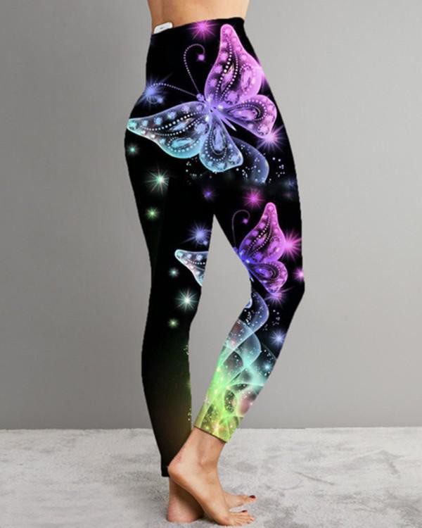 Butterfly Print Leggings