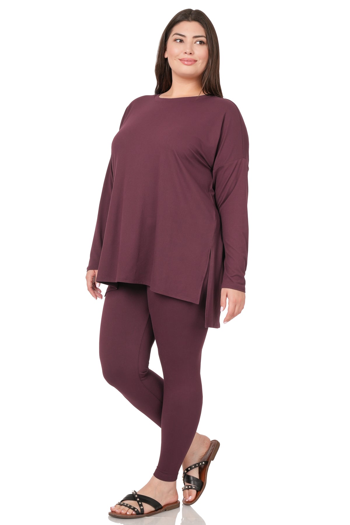 Niya Comfy Round Neck Long Sleeve Pants Set