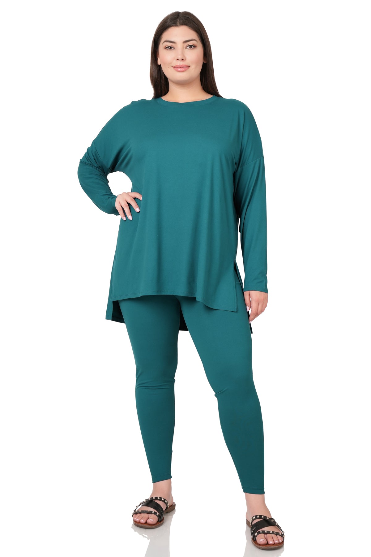 Niya Comfy Round Neck Long Sleeve Pants Set